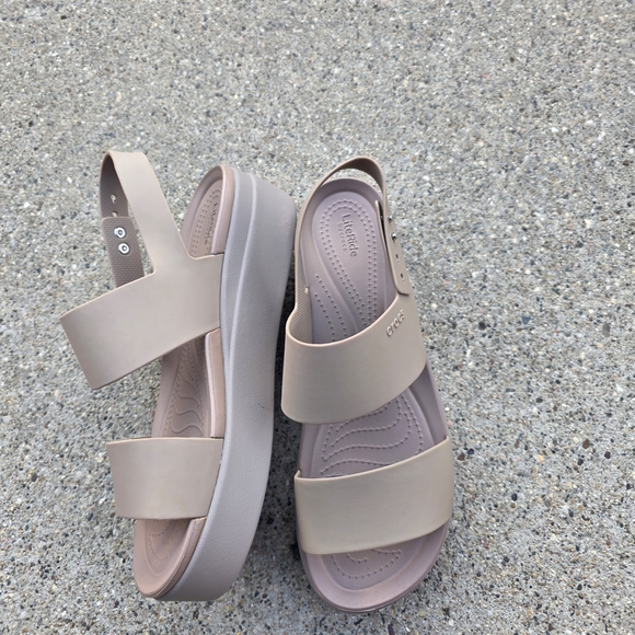 Litestride By Crocs Women’s Classic Platform Sandal in Blush Size 11 - Picture 3 of 12